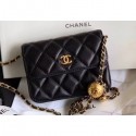 Imitation Chanel Lambskin Waist Bag AP1465 Black 2020 AQ02757