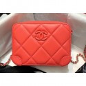 Imitation Chanel Square Leather Mini Box Bag Matte Hardware AP1132 Red 2020 AQ02642