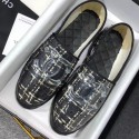 Imitation Chanel Tweed and PVC Espadrilles G34819 Black 2019 AQ02107