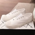 Imitation Chanel Vintage Canvas Slip-on Sneakers White 2020 Collection AQ01513