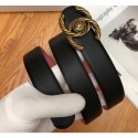 Imitation Chanel Width 3cm Braided CC Logo Buckle Leather Belt Black/Pink Belt AQ01216