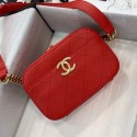 Imitation High Quality Chanel Grained Calfskin Waist Bag/Belt Bag AS0311 Red 2019 Collection AQ01367