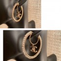 Knockoff 1:1 Chanel CC Pendant Pearl Crystal Hoop Earrings AB3193 2019 Collection AQ02468