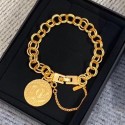 Knockoff Chanel Badge Chain Bracelet Gold 2019 Collection AQ01349