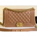 Knockoff Chanel Caviar Leather Boy Flap Medium Bag Caramel AQ00606