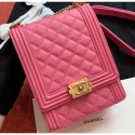 Replica Chanel Boy North/South Small Flap Bag AS0130 Dark Pink 2019 AQ02837