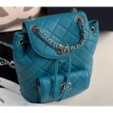 Replica Chanel Caviar Leather Vintage Duma Backpack Bag AS1371 Green 2020 AQ03688