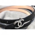 Replica Chanel CC Belt 15mm Width Black/Pink 2018 AQ00905