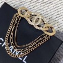 Replica Chanel CC Chain Brooch AB1404 Gold/Crystal 2019 Collection AQ03257