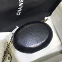 Replica Chanel Chevron Evening Bag with Pearl Chain AS0204 Black 2019 AQ02490