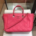 Replica Chanel Chevron Pleated Bucket Bag Pink 2019 Collection AQ03376