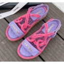 Replica Chanel Cord Sandals G34602 Purple/Fuchsia 2020 AQ02865