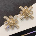 Replica Chanel Cross Bloom Stud Earrings AB0641 2019 Collection AQ03673