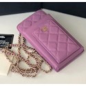 Replica Chanel Grained Calfskin Classic Clutch With Chain AP0990 Purple 2020 Collection AQ03644