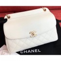 Replica Chanel Lambskin/Calfskin Waist Bag AS0419 White 2019 AQ03983