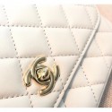 Replica Chanel Lambskin Side Pack Bag AS0545 White 2019 AQ03650