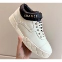 Replica Chanel Lambskin Sneakers G34967 Ivory White 2019 AQ02290