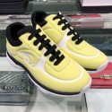 Replica Chanel Lycra Patchwork Sneakers G34765 White/Yellow 2019 Collection AQ01476