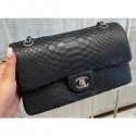 Replica Chanel Python Classic Flap Medium Bag A1112 13 AQ02754