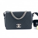 Replica Chanel Quilted Flap Bag AS0574 Black 2019 Collection AQ03555