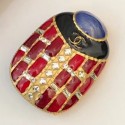 Replica Chanel Resin Stones Beetle Brooch AB1995 2019 Collection AQ03976