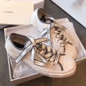 Replica Chanel x Converse Logo Laces Sneakers White 2019 Collection AQ03266