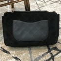 Replica Chanel x Pharrell Oversize Suede Flap Bag Black 2019 Collection AQ04232