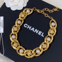 Replica Designer Chanel Metal Pearl Short Necklace AB3148 2019 Collection AQ00765