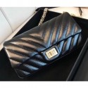 Replica Luxury Chanel Chevron Aged Calfksin Waist Bag A57791 Black 2018 AQ03304