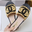 Replica Luxury Chanel Heel Pearl Embroidery CC Logo Mules G35904 Beige 2020 AQ03019