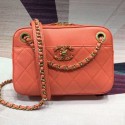 Replica Top Chanel Quilted Lambskin Chain CC Camera Case AS0971 Orange 2019 Collection AQ01629