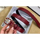 Best 1:1 Chanel Width 2.5cm Chain Buckle Quilting Leather Belt Burgundy AQ01399