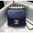 Best Chanel Imitation Pearls Square Clutch with Chain Bag AP0997 Blue 2020 Collection AQ02029