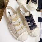 Best Copy Chanel x Converse Asymmetry Laces Sneakers Light Beige 2020 Collection AQ01057