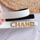 Best Quality Chanel Calfskin Belt 25 with CHANEL Charm White 2020 Collection Belt AQ02506