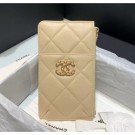 Chanel 19 Phone and Card Holder in Lambskin AP1182 Apricot 2020 Collection AQ03378