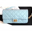 Chanel Aged Calfskin 2.55 Reissue Waist Bag A57791 Baby Blue 2019 AQ02840