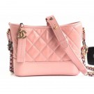 Chanel Aged Calfskin Gabrielle Small Hobo Bag A91810 Light Pink AQ03902