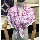 Chanel All Over CC Logo Scarf 90x90cm Pink 2019 AQ00817