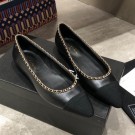 Chanel Calfskin Chain Ballerinas G35389 Black 2019 Collection AQ03219