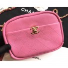 Chanel Casual Trip Small Camera Case Bag AS0137 Dark Pink 2019 AQ03553