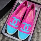 Chanel CC Filigree Espadrilles Fuchsia/Sky Blue 2019 AQ03291