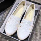 Chanel CC Filigree Espadrilles White 2019 AQ01993