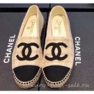 Chanel CC Logo Tweed Fabric Espadrilles Beige 2019 AQ03901