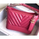 Chanel Chevron Gabrielle Small Hobo Bag A91810 Fuchsia 2018 AQ04262