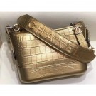 Chanel Crocodile Embossed Calfskin Gabrielle Small Hobo Bag AS0865 Metallic Gold 2019 AQ03335