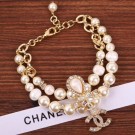 Chanel Double Pearl Bracelet AB1655 2019 Collection AQ03136