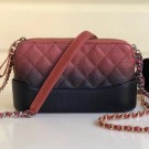 Chanel Gabrielle Clutch on Chain/Mini Bag in Grained Leather A94505 Red 2019 Collection AQ03196