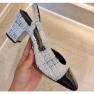 Chanel Heel 6.5cm Slingbacks G31318 Tweed 12 2020 AQ03470