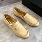 Chanel Lambskin Chain Flat Loafers G35631 Beige 2020 Collection AQ01740